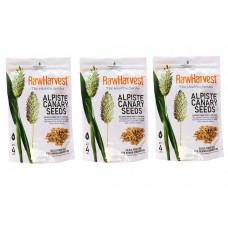 RawHarvest Canary Seeds (4 Lbs) for Human Consumption, Silica Fiber Free 3 Pack